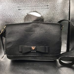 Betsey Johnson Black Cross Body Bag